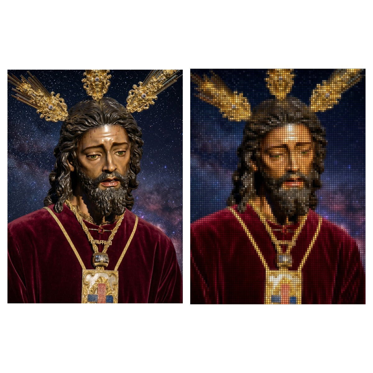 Puzzle de Diamantes Cofrades Sevilla - 30x40cm