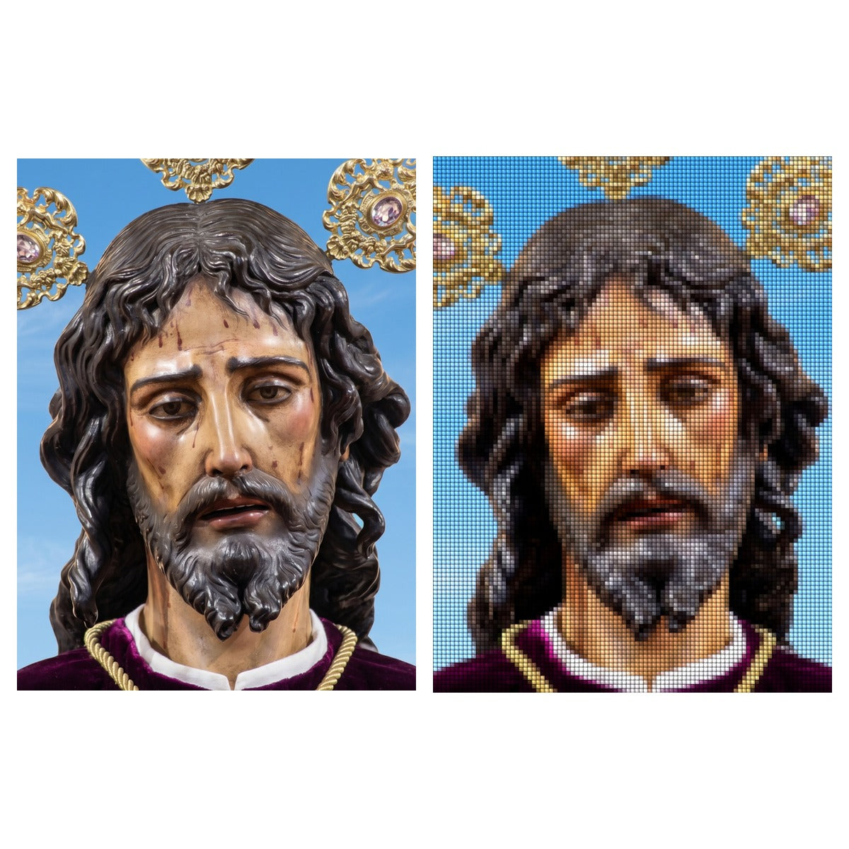 Puzzle de Diamantes Cofrades Sevilla - 30x40cm