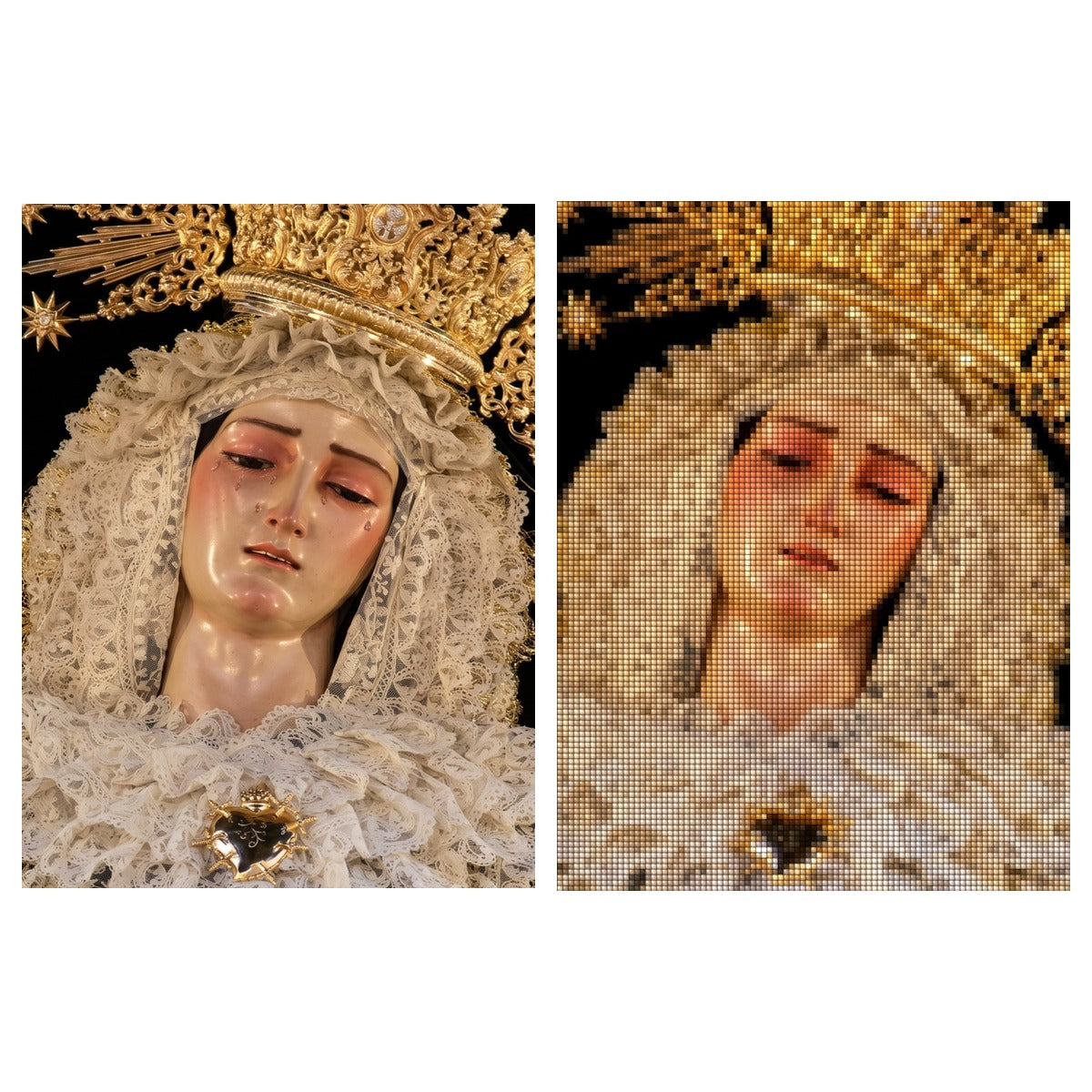 Puzzle de Diamantes Cofrades Sevilla - 30x40cm