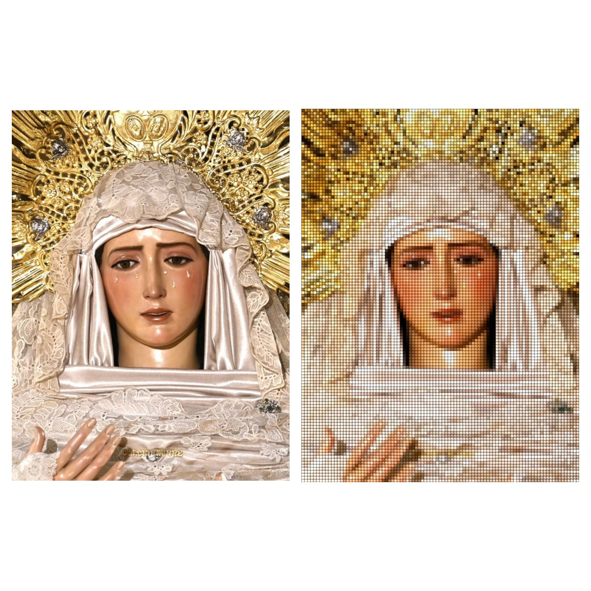 Puzzle de Diamantes Cofrades Sevilla - 30x40cm