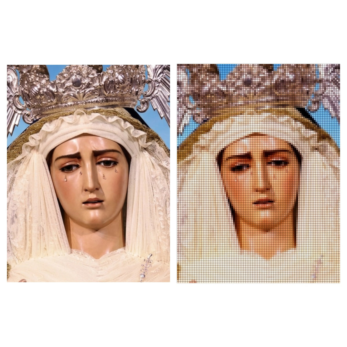 Puzzle de Diamantes Cofrades Sevilla - 30x40cm