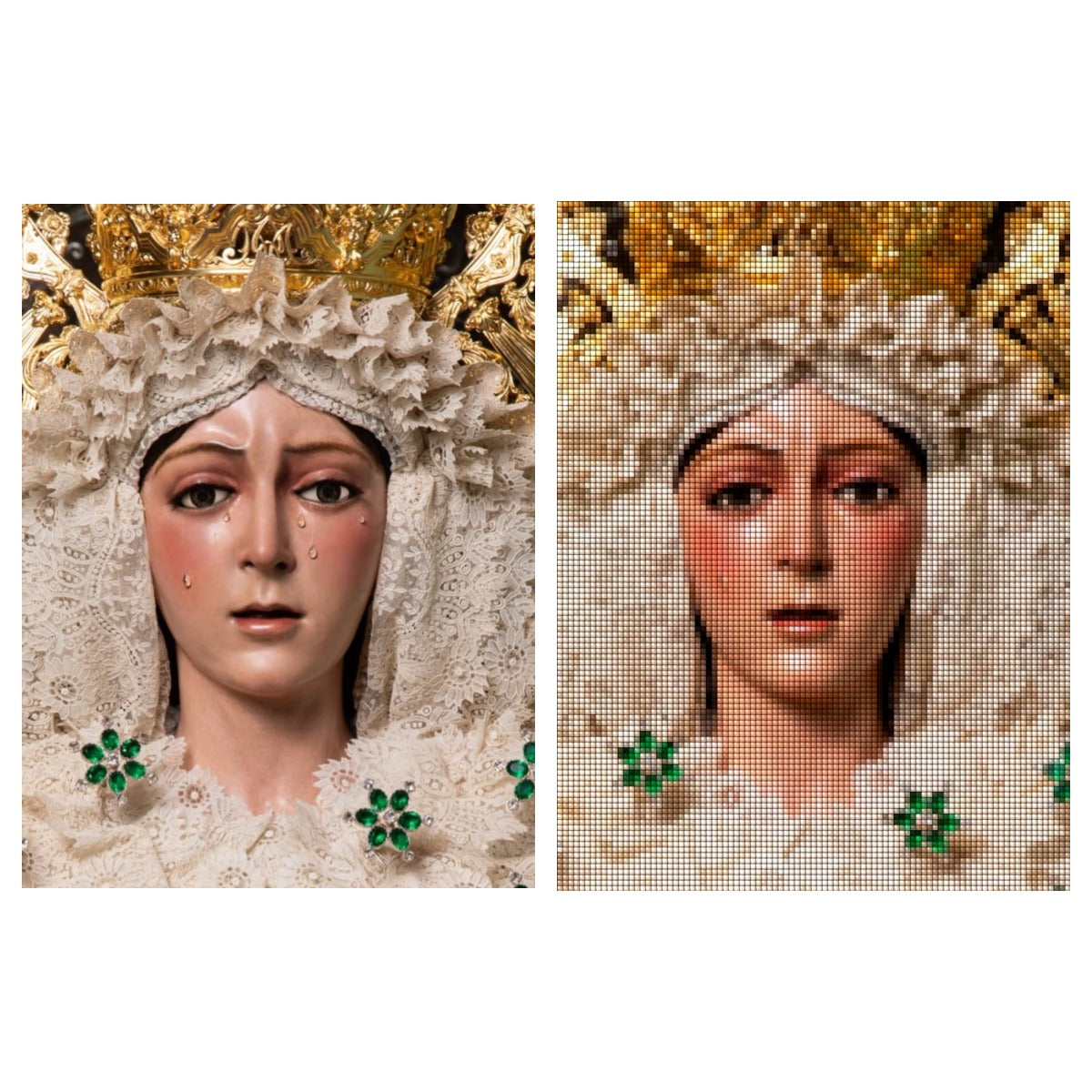 Puzzle de Diamantes Cofrades Sevilla - 30x40cm