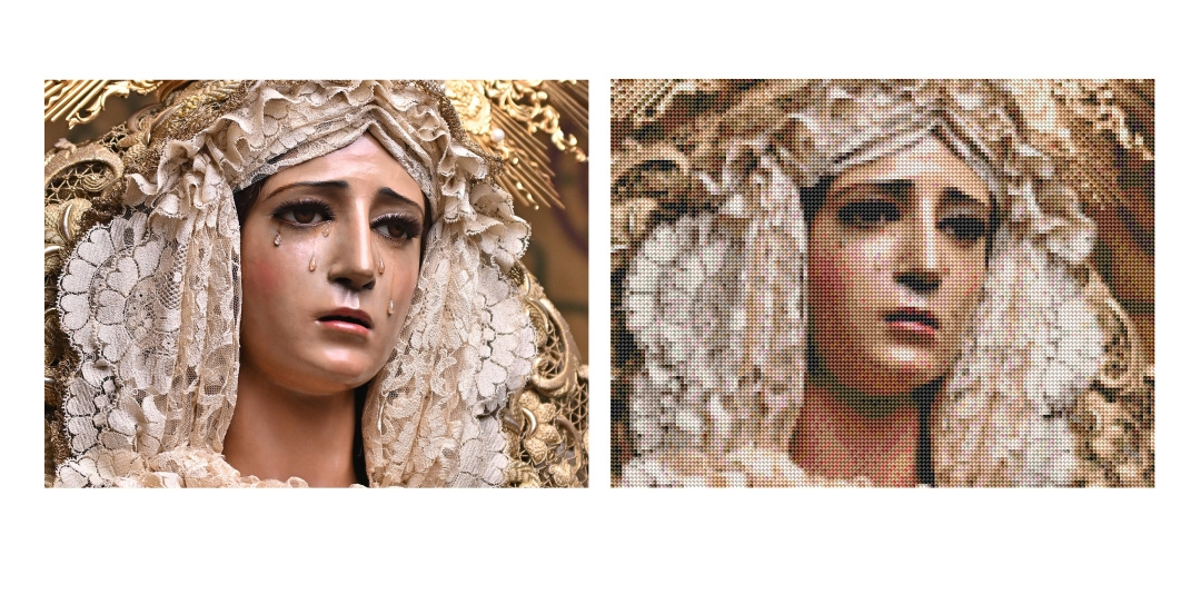 PUZZLE DE DIAMANTES COFRADES MÁLAGA